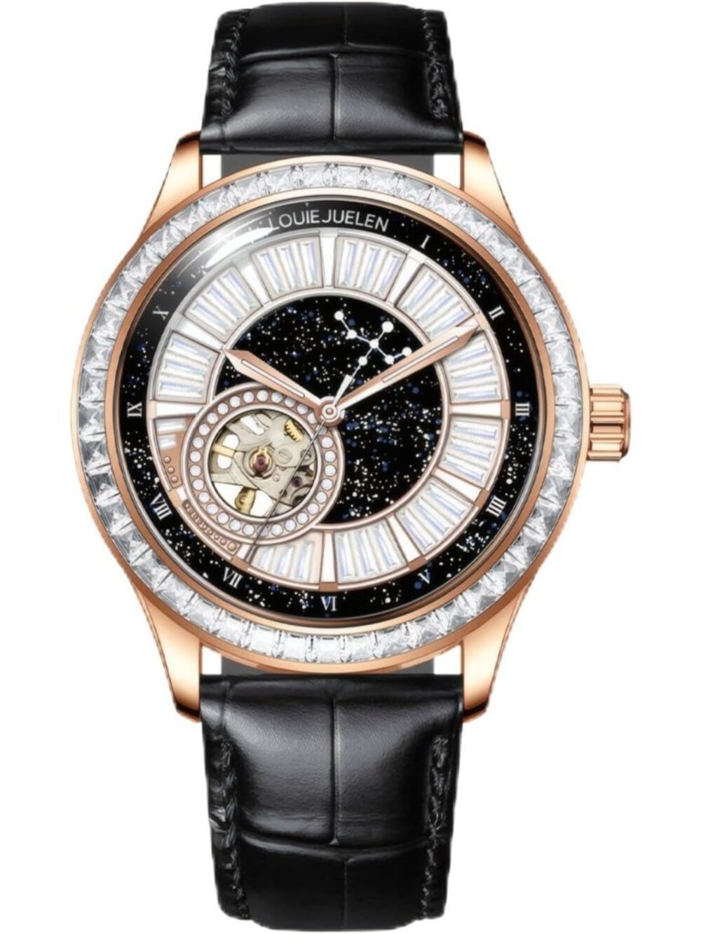 Men's Self-Winding Waterproof Analog Watch | Luminous Dress Wristwatch